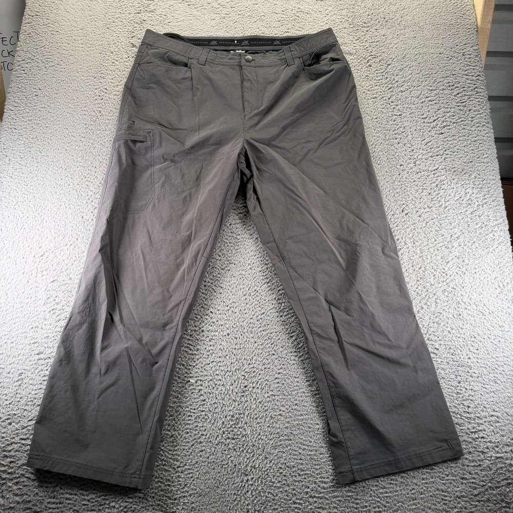 ZeroXposur Pant Men 40x32 Gray Cotton Carpanter Straight Leg Hiking Travel Baggy